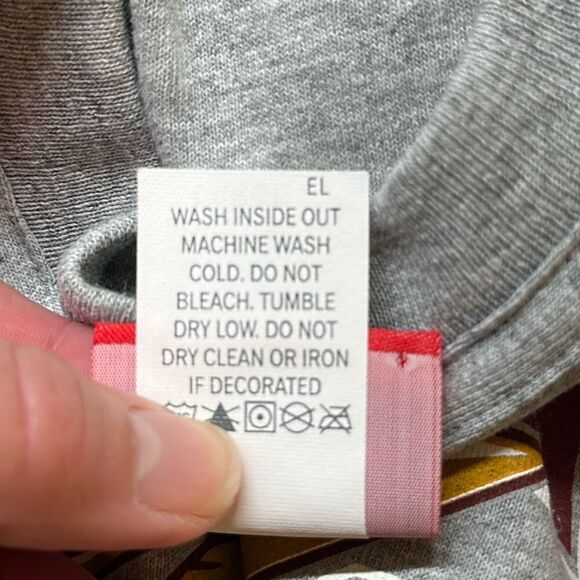 NFL Washington Redskins Gray Short Sleeve Tshirt L Large Football Commanders - Picture 6 of 6